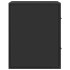 Mesitas de noche de pared 2 unidades negra 40x31x39,5