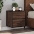 Mesitas de noche pared 2 uds color roble marrón 40x31x39,5