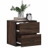 Mesitas de noche pared 2 uds color roble marrón 40x31x39,5