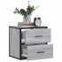 Mesitas de noche de pared 2 unidades gris sonoma 40x31x39,5
