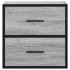 Mesitas de noche de pared 2 unidades gris sonoma 40x31x39,5