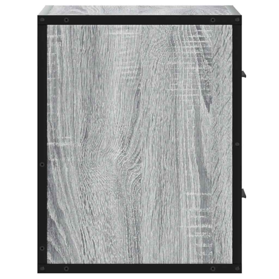 Mesitas de noche de pared 2 unidades gris sonoma 40x31x39,5