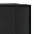 Banco zapatero madera de ingeniería y metal negro 80x40x53,5