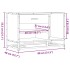 Banco zapatero madera de ingeniería roble ahumado 80x40x53,5