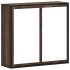 Armario con espejo baño madera marrón roble 65x20x60