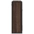 Armario con espejo baño madera marrón roble 65x20x60