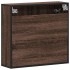 Armario con espejo baño madera marrón roble 65x20x60