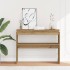 Mesa consola madera de ingeniería roble artesanal 102x30x80