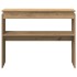 Mesa consola madera de ingeniería roble artesanal 102x30x80