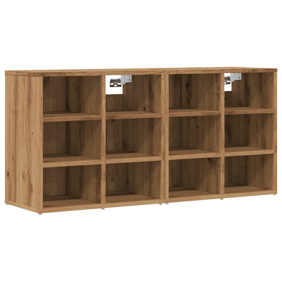 Zapateros 2 uds roble artesanal 52x30x50