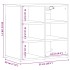 Zapateros 2 uds roble artesanal 52x30x50
