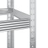 Estantería de 3 capas para neumáticos 2 uds plata 110x40x200