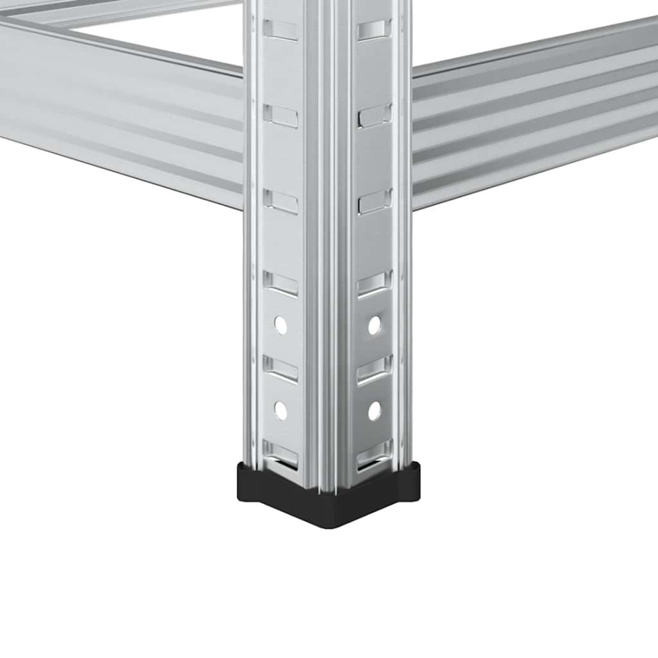 Estantería de 3 capas para neumáticos 2 uds plata 110x40x200