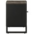 Mueble de TV madera maciza de mango negro 80x33x46