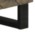 Mueble de TV madera maciza de mango negro 80x33x46