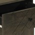 Mesita de noche madera maciza de mango negra 50x33x60