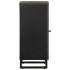 Aparador negro 40x33x75 cm madera maciza
