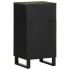 Aparador negro 40x33x75 cm madera maciza