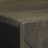 Aparador negro 40x33x75 cm madera maciza