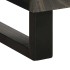 Aparador negro 40x33x75 cm madera maciza
