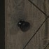 Aparador negro 40x33x75 cm madera maciza