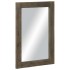 Espejo de baño madera maciza mango gris 50x3x70