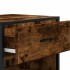 Zapatero madera contrachapada roble ahumado 48x38x97,5