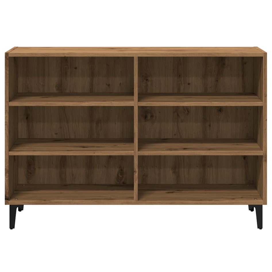 Aparador de madera de ingeniería roble artisan 103,5x35x70