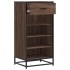 Zapatero madera contrachapada roble marrón 48x38x97,5