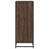 Zapatero madera contrachapada roble marrón 48x38x97,5