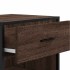 Zapatero madera contrachapada roble marrón 48x38x97,5