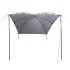 Tienda de campaña para coche impermeable gris y