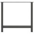 Patas de mesa de centro antracita 2 uds 70x(72-73) cm