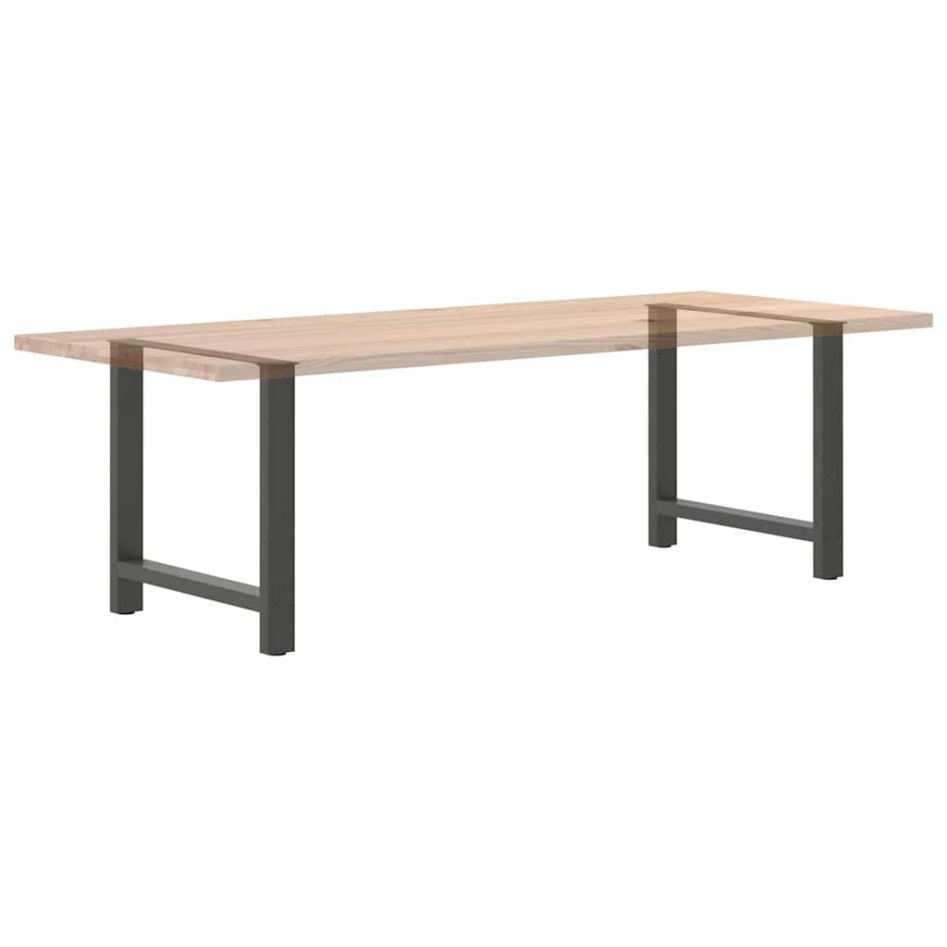 Patas de mesa de centro antracita 2 uds 70x(72-73) cm