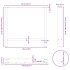 Patas de mesa de centro antracita 2 uds 70x(72-73) cm