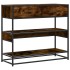 Mesa consola de madera de ingeniería roble ahumado 90x35x80