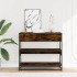 Mesa consola de madera de ingeniería roble ahumado 90x35x80
