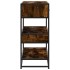 Mesa consola de madera de ingeniería roble ahumado 90x35x80