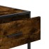 Mesa consola de madera de ingeniería roble ahumado 90x35x80