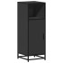 Armario de baño madera contrachapada negro 35x37,5x100