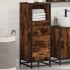 Armario baño madera contrachapada roble ahumado 35x37,5x100