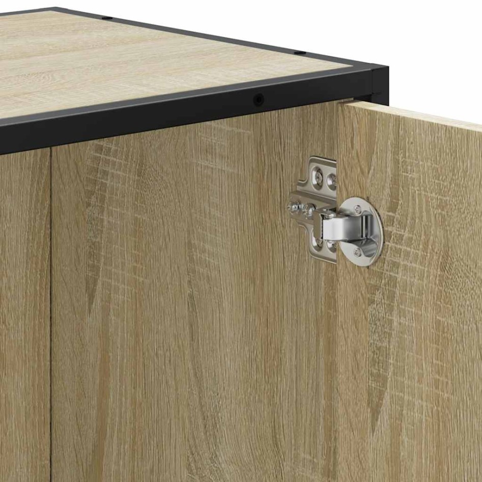 Armario de lavabo de baño madera roble Sonoma 65x33x60