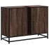 Armario lavabo baño madera ingeniería roble marrón 80x33x60