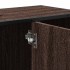 Armario lavabo baño madera ingeniería roble marrón 80x33x60