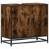 Mueble de baño para lavabo roble ahumado 65x33x60