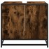 Mueble de baño para lavabo roble ahumado 65x33x60