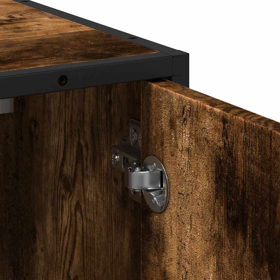 Mueble de baño para lavabo roble ahumado 65x33x60