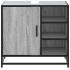 Mueble lavabo baño madera contrachapada sonoma gris 65x33x60
