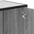 Mueble lavabo baño madera contrachapada sonoma gris 65x33x60