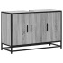 Armario lavabo baño madera ingeniería gris Sonoma 90x33x60